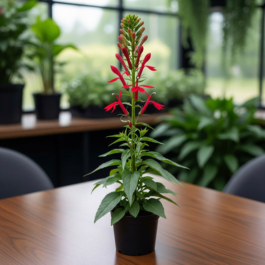 Cardinal Flower (Lobelia cardinalis) 12-18" Tall Plant